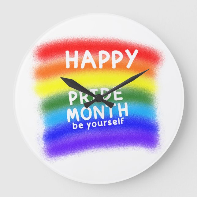 Relógio Grande Celebre ser você mesmo (Frente)