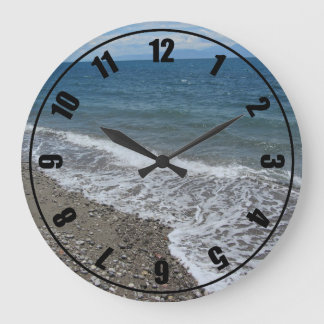 Relógio Grande Cena de Oceano e Praia