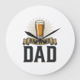 Relógio Grande Cerveja do Papai Cerveja Design de Camisa de Grava