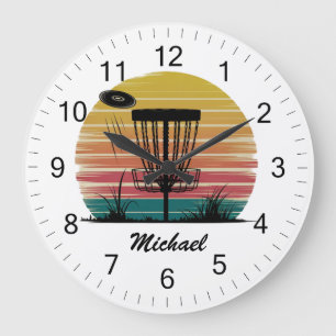 Relógio Grande Cesto de Golfe de Disco Frisbee Personalizado