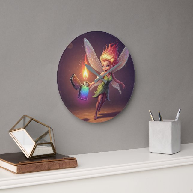 Relógio Grande Chá de Bebê da Fada da Cura  (Escritório)