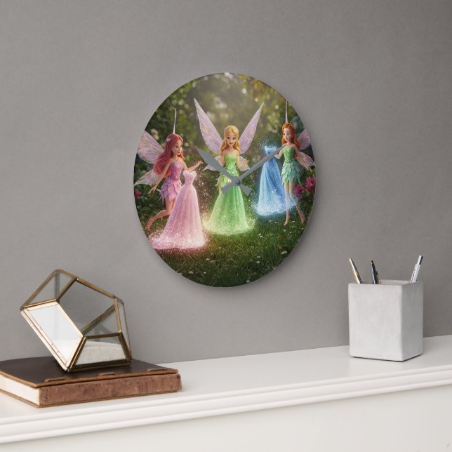 Relógio Grande Chá de Noiva Fada Luxo (Escritório)