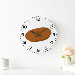 Relógio Grande Chapéu Francês Brown Beret Minimalista