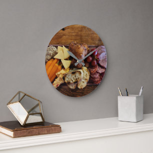 Relógio Grande Charcuterie de Fazenda para Mesa