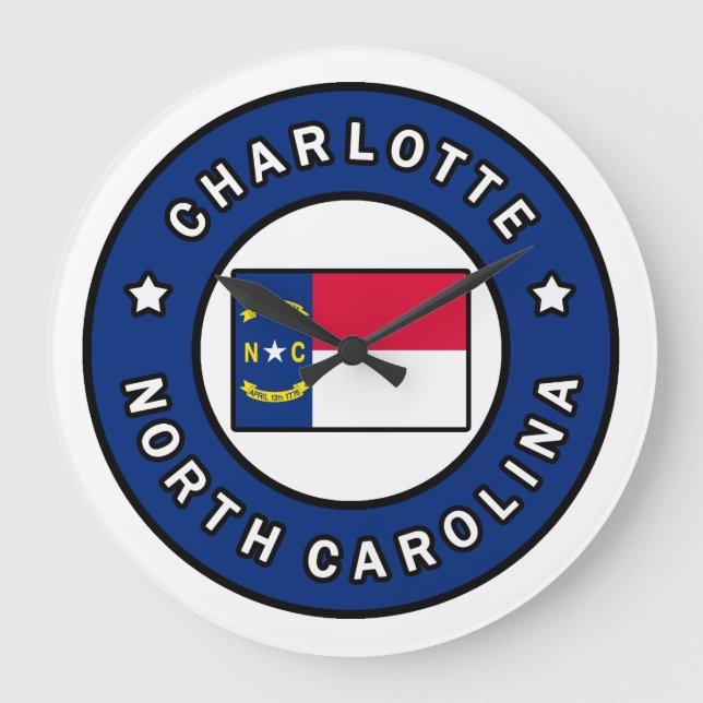 Relógio Grande Charlotte North Carolina (Frente)