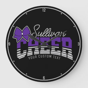 Relógio Grande Cheerleader de atleta da Escola de NOME ADD da Equ