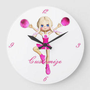 Relógio Grande Cheerleaderes Vão Alegrar Thunder_Cove