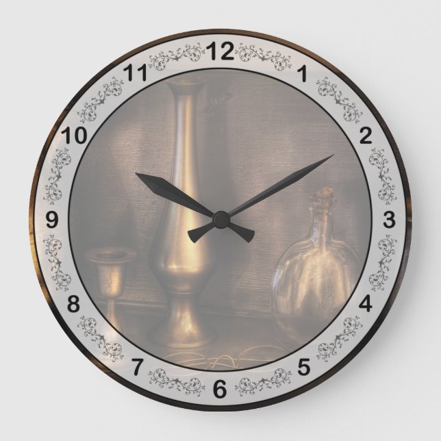 Relógio Grande Chef - Chá - potes de chá (Frente)