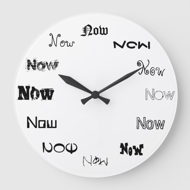 Relógio Grande Chegou a hora (Frente)