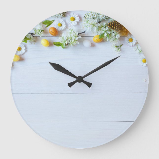 Relógio Grande Cheiro de Cereja páscoa: Ovos Amarelos. (Frente)