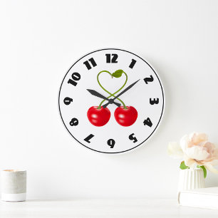 Relógio Grande Cherries With Stems Clock