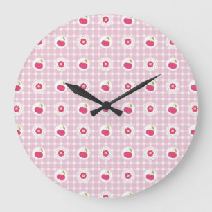 Relógio Grande Cherry Picnic Wall Clock