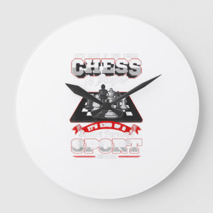 Relógio Grande Chess Funny cita Ditos Humorísticos