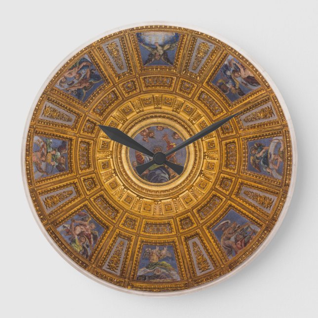 Relógio Grande Chigi Chapel Dome, Papais noeis Maria del Popolo,  (Frente)