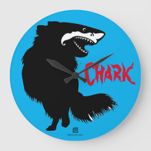 Relógio Grande Chihuahua + Shark = Chark