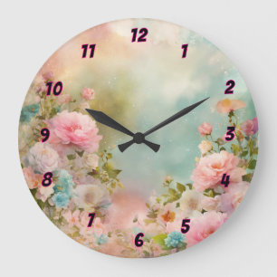 Relógio Grande Chique pastel de sono Clock