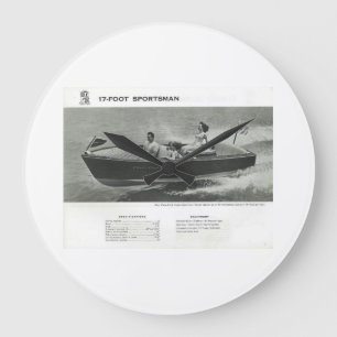 Relógio Grande Chris Artesanato Sportsman Wall Clock