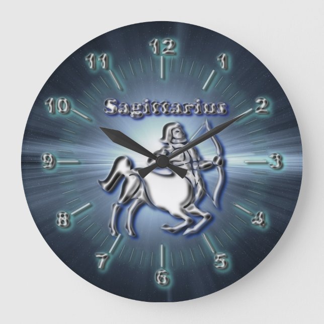 Relógio Grande Chrome Sagittarius (Frente)
