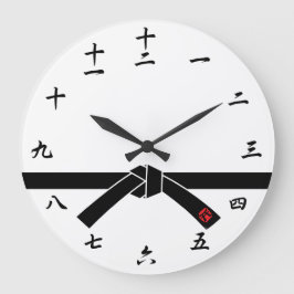 Relógio Grande Cinturão negro, 黒帯 das artes marciais, 武道