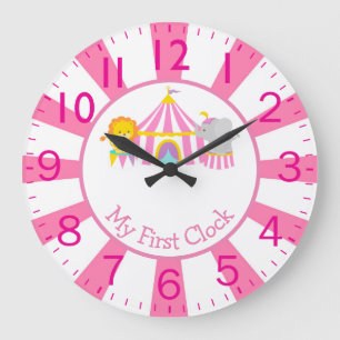 Relógio Grande Circo com Animais Meu Primeiro