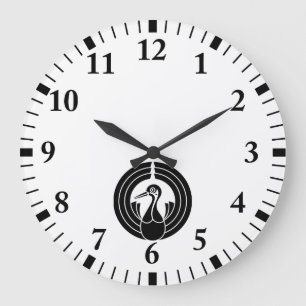 Relógio Grande Círculo noshi em forma de guindaste