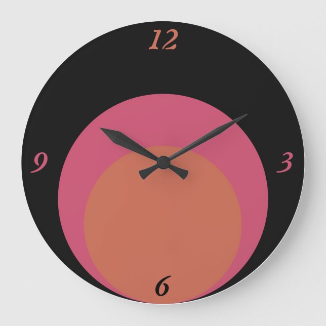 Relógio Grande Círculos de humor (Frente)