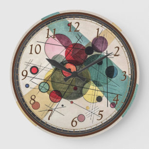 Relógio Grande Círculos num Círculo - Kandinsky