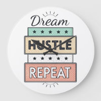 Citação tipográfica - "Sonho. Hustle. Repita."