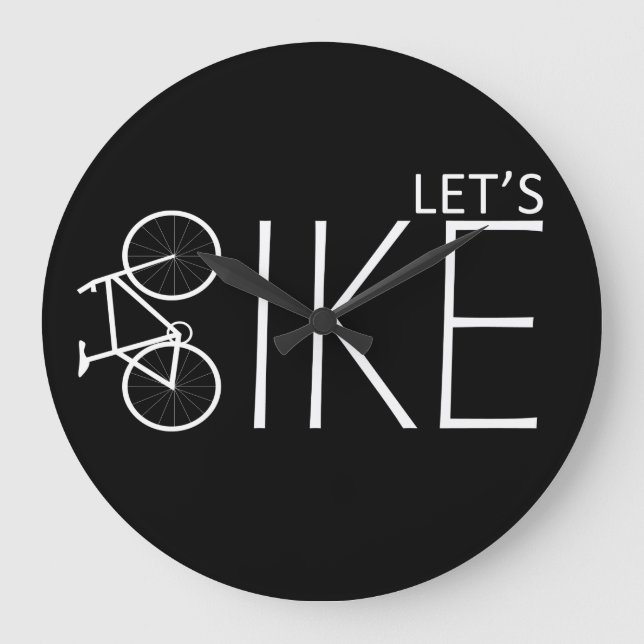 Relógio Grande Citações motivadoras de motociclismo (Frente)