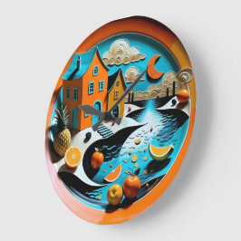 Relógio Grande Citrus Dreamscape