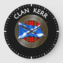 Relógio Grande Clan Baird Tartan Knot & Flag