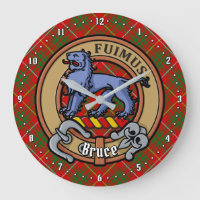 Clan Bruce Crest sobre Tartan