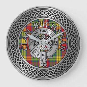 Relógio Grande Clan Buchanan Crest & Tartan Knot