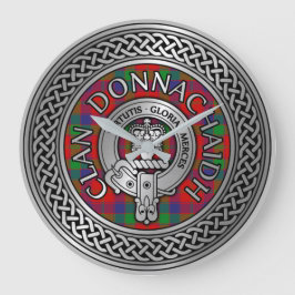 Relógio Grande Clan Donnachaidh | Robertson Crest & Tartan Knot