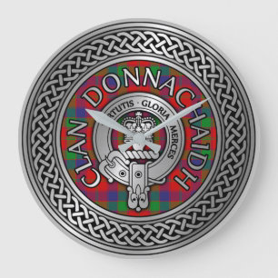 Relógio Grande Clan Donnachaidh Robertson Crest & Tartan Knot