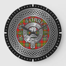 Relógio Grande Clan Forrester | Foster Crest & Tartan Knot