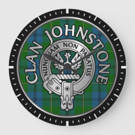 Relógio Grande Clan Johnstone Crest & Tartan Knot