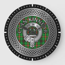 Relógio Grande Clan Kinnear Crest & Tartan Knot