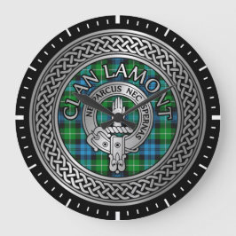 Relógio Grande Clan Lamont Crest & Tartan Knot