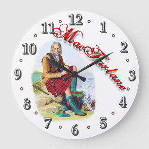 Relógio Grande Clan MacFarlane Scottish Dream Clock