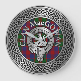 Relógio Grande Clan MacGowan Crest & Tartan Knot
