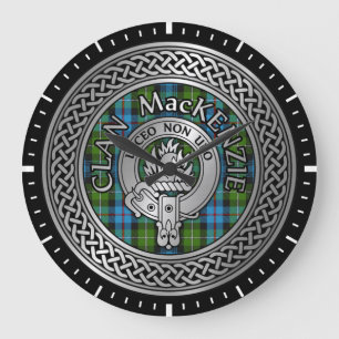 Relógio Grande Clan MacKenzie Crest & Tartan Knot