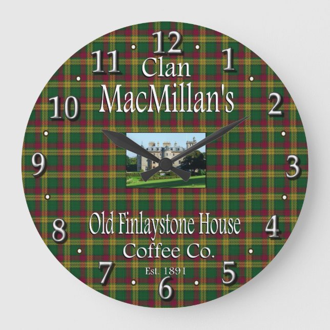 Relógio Grande Clan MacMillan's Old Finlaystone House Co. (Frente)
