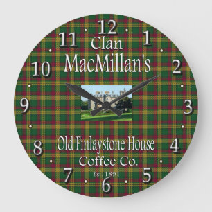 Relógio Grande Clan MacMillan's Old Finlaystone House Coffee Co.