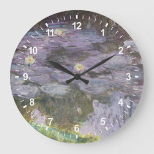 Relógio Grande Claude Monet Waterlilies