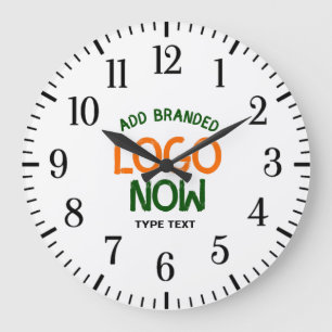 RELÓGIO GRANDE CLIENTE SIMPLES E CONTEMPORÁRIO CLEAN BRANCO FASHI