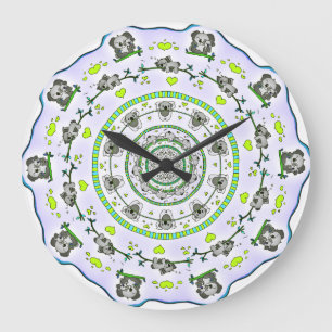 RELÓGIO GRANDE CLOCK DE DESIGN DE COALA