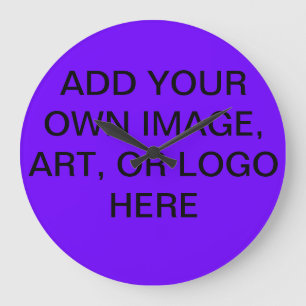 RELÓGIO GRANDE CLOCK DE DESIGNER PERSONALIZÁVEL - ADICIONE SUAS 