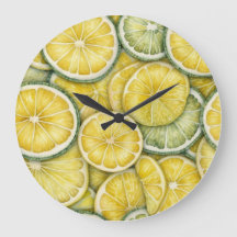 Clock de Limão de Fruta Citrus