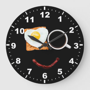 Relógio Grande Clock de Parede de Ovos Enterrados Engraçados Eng